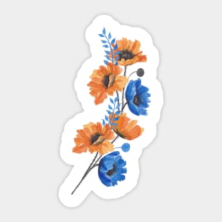 Image: Watercolor, Flowers Sticker